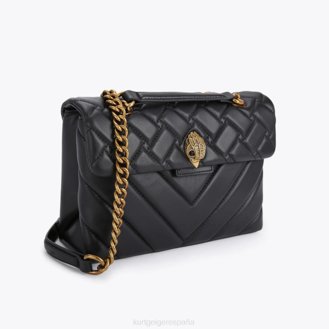 Kurt Geiger mujer londres cuero kensington 2LPR46 | bolsas negro